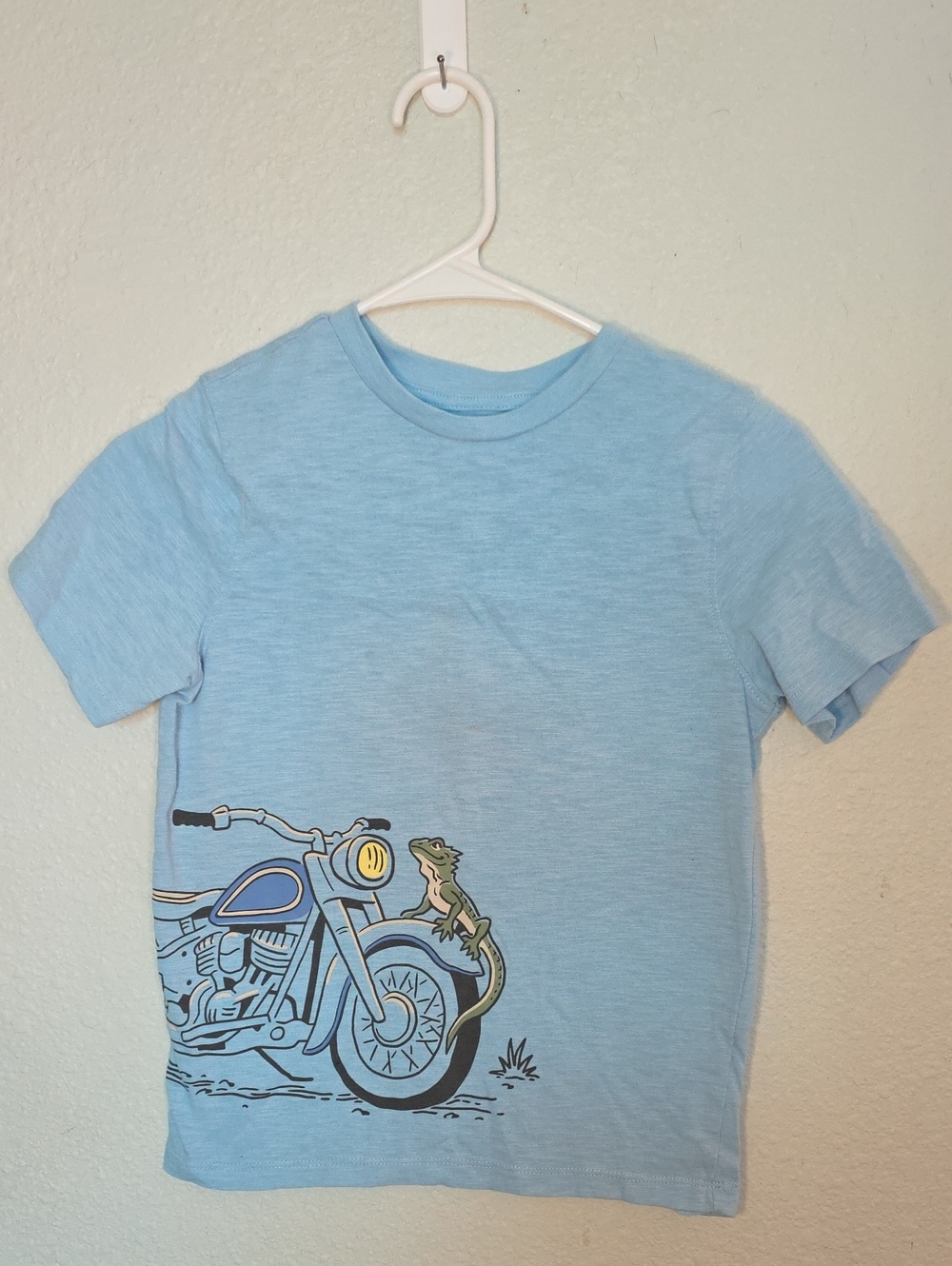 Light Blue Boys' Motorcycle Graphic Tee